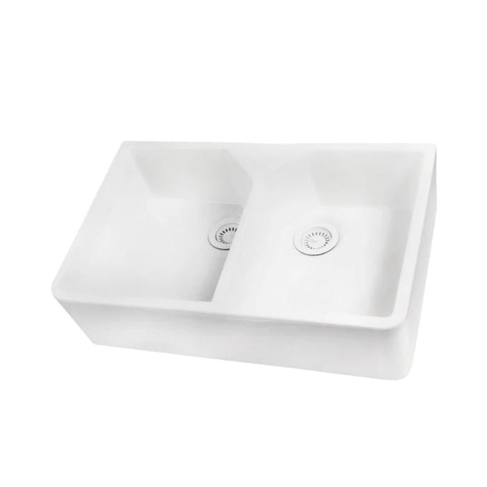 Jolie - Contemporary Apron Front Farmer Sink - Fireclay