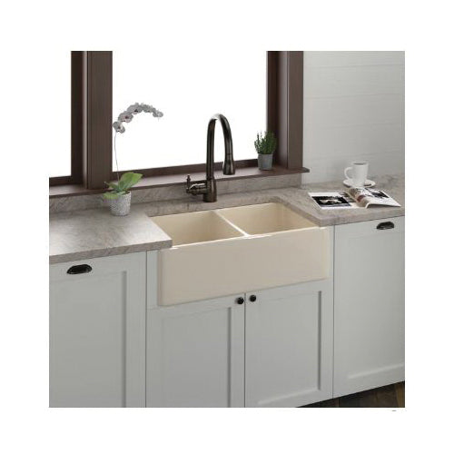 Langley - 33" Apron Front Farmer Kitchen Sink - Fireclay