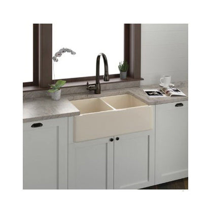 Langley - 33" Apron Front Farmer Kitchen Sink - Fireclay