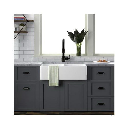Langley - 33" Apron Front Farmer Kitchen Sink - Fireclay