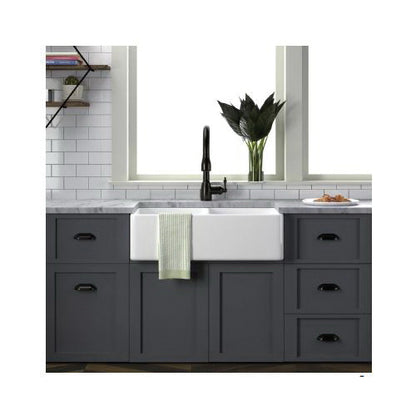 Langley - 33" Apron Front Farmer Kitchen Sink - Fireclay