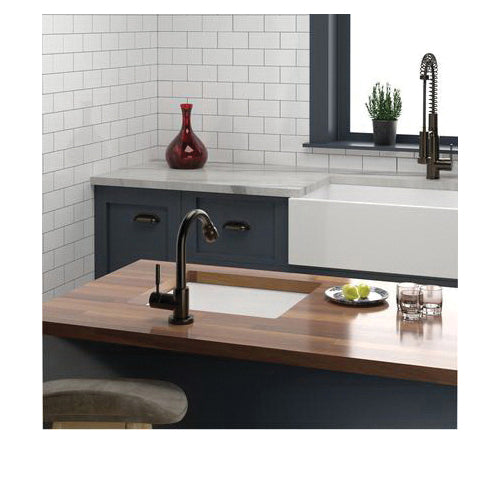 Silvia - 17-3/4" Contemporary Kitchen Sink - White