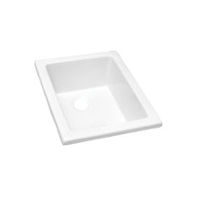 Barclay LS460 Utility Sink, Rectangle Shape, 18-1/8 in W x 14-3/8 in D x 7-7/8 in H, Undermount Mount, Fireclay, White, Import