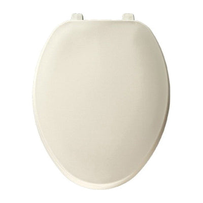Bemis® 170 346 170 Traditional Toilet Seat, Elongated Bowl, Closed Front, Biscuit, Concealed Hinge, Domestic