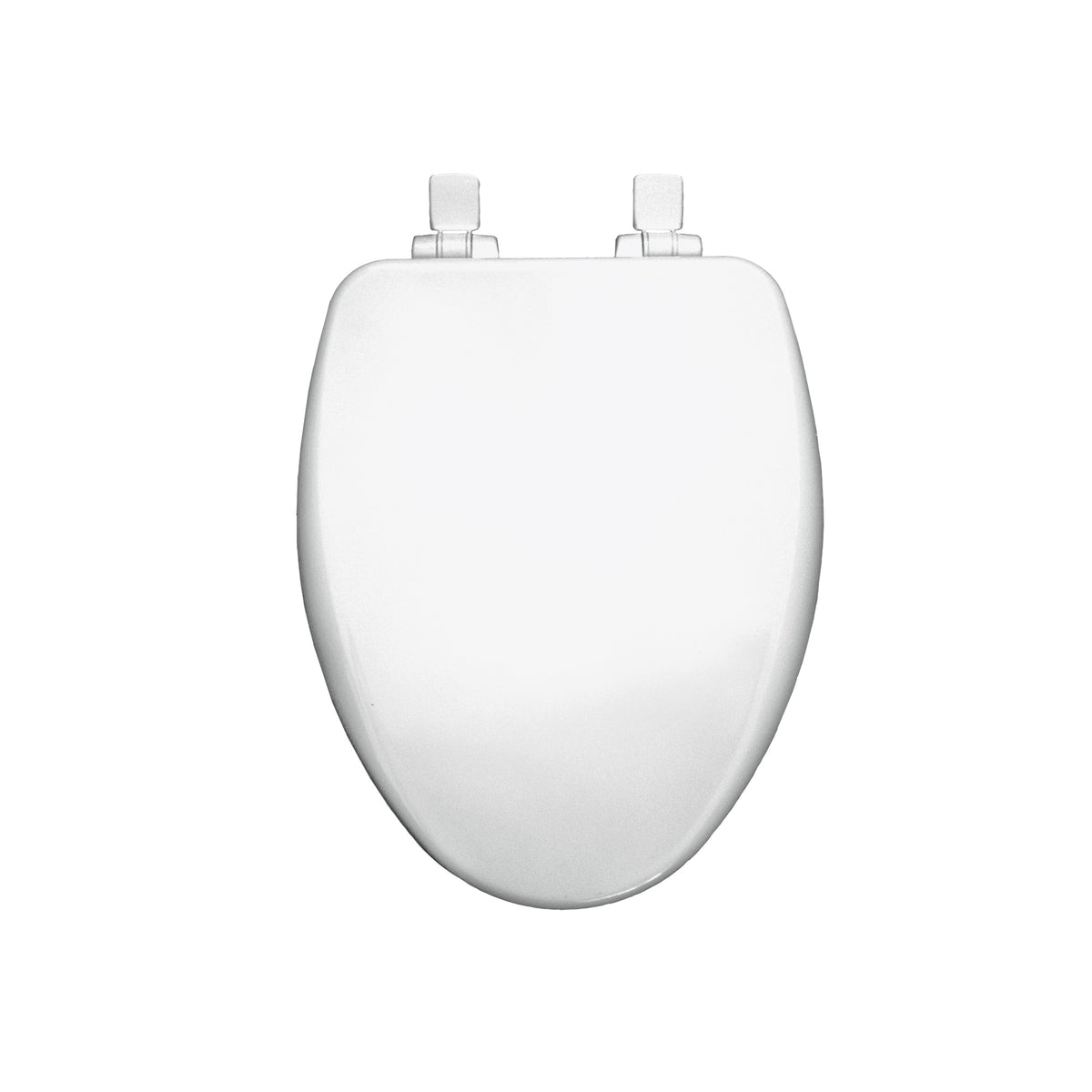 Bemis® ALESIO II™ 19170PLSL 000 Toilet Seat With Cover, Elongated Bowl, Closed Front, Wood, White, Adjustable Hinge, Domestic