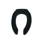 Bemis® 1955SSCT 047 Heavy Duty Toilet Seat, Elongated Bowl, Open Front, Plastic, Black, Self-Sustaining Check Check Hinge