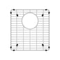 Blanco 239955 Sink Grid, 12-3/8 in L x 13-3/16 in W x 3/4 in H, Rear Drain Opening, Import