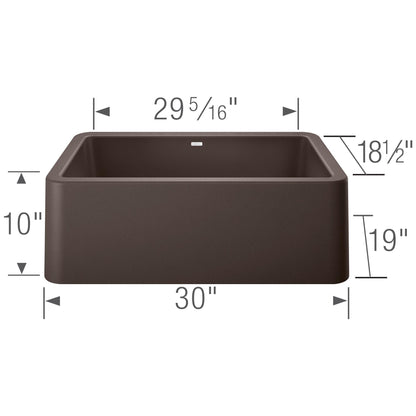 Blanco IKON 30 Single Bowl Apron-Front Farmhouse Sink