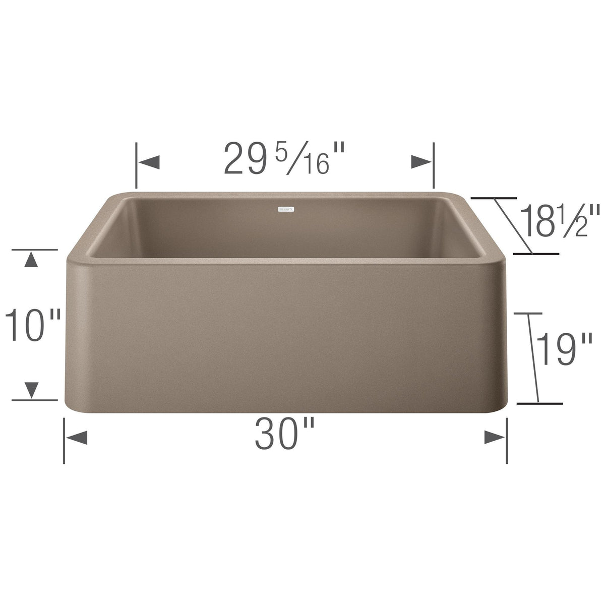 Blanco IKON 30 Single Bowl Apron-Front Farmhouse Sink