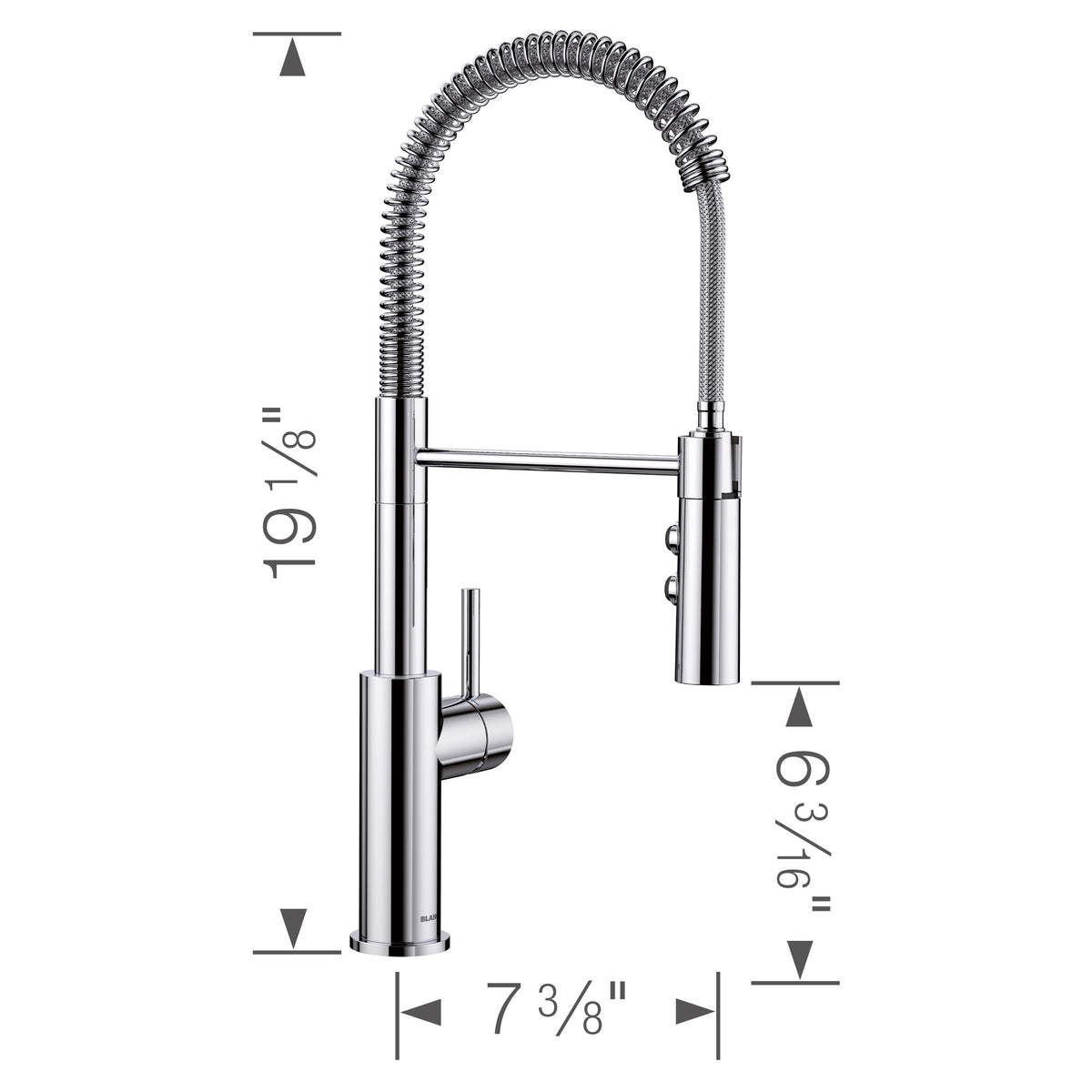 Catris Semi Pro Pull-Down Dual-Spray Kitchen Faucet - 401917