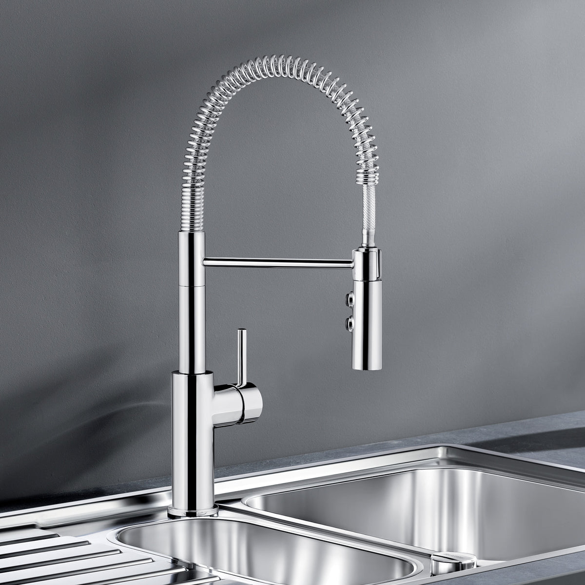 Catris Semi Pro Pull-Down Dual-Spray Kitchen Faucet - 401917