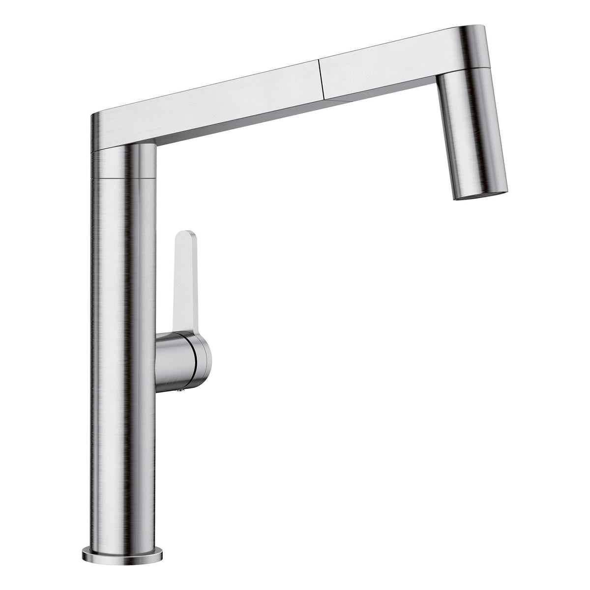 Blanco 402043 High Pressure Kitchen Faucet With Dual Spray, PANERA™, 1.5 gpm Flow Rate, 160 deg Swivel Spout, Stainless, 1 Handles, 1 Faucet Holes