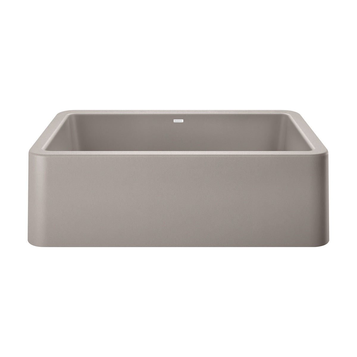 Blanco 402320 IKON® Apron Front Kitchen Sink, Rectangular Shape, 33 in L x 19 in W x 10 in H, Reinforced Base Mount, SILGRANIT®, Concrete Gray, Import