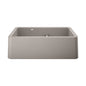 Blanco 402330 IKON® 1-3/4 Low Divide Offset Bowl Apron Front Kitchen Sink, Rectangular Shape, 33 in L x 19 in W x 10 in H, SILGRANIT®, Concrete Gray, Import