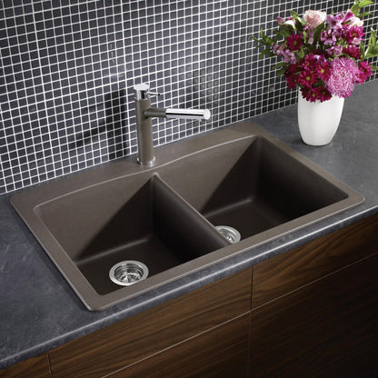 Diamond Equal Double Dual Mount Double Bowl - Kitchen Sink