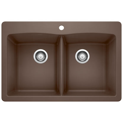 Diamond Equal Double Dual Mount Double Bowl - Kitchen Sink