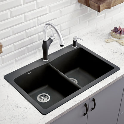 Diamond Equal Double Dual Mount Double Bowl - Kitchen Sink