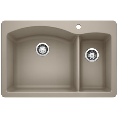 Diamond 1-1/2 Dual Mount Double Bowl - Kitchen Sink