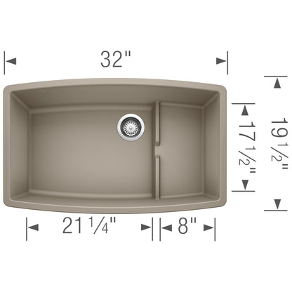 Performa Cascade Single Bowl Undermount - Kitchen Sink