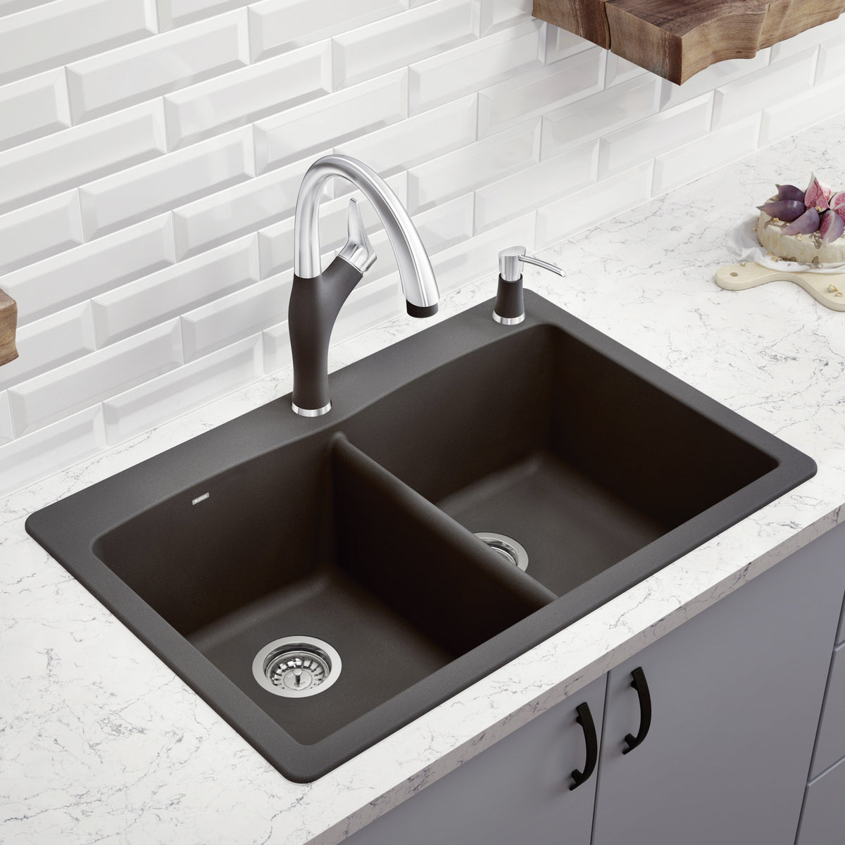 Diamond Equal Double Dual Mount Double Bowl - Kitchen Sink