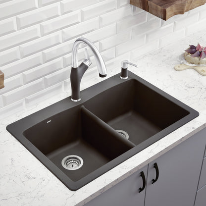 Diamond Equal Double Dual Mount Double Bowl - Kitchen Sink