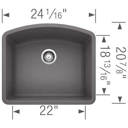 Diamond Single Bowl Undermount - Kitchen Sink