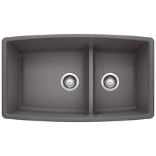 Blanco PERFORMA 1-3/4 Low Divide Double Bowl Undermount Kitchen Sink