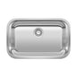 Blanco 441529 STELLAR™ Kitchen Sink, Refined Brushed, Rectangle Shape, 26 in L x 16 in W Bowl x 5-1/2 in D Bowl, 28 in L x 18 in W, Undermount Mounting, 18 ga 304 Stainless Steel