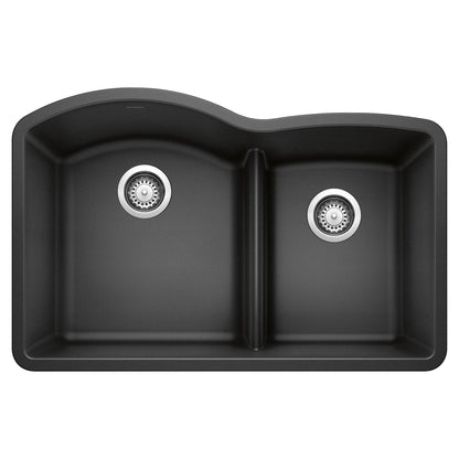 Blanco DIAMOND 1-3/4 Low Divide Double Bowl Undermount Kitchen Sink