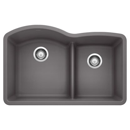 Blanco DIAMOND 1-3/4 Low Divide Double Bowl Undermount Kitchen Sink