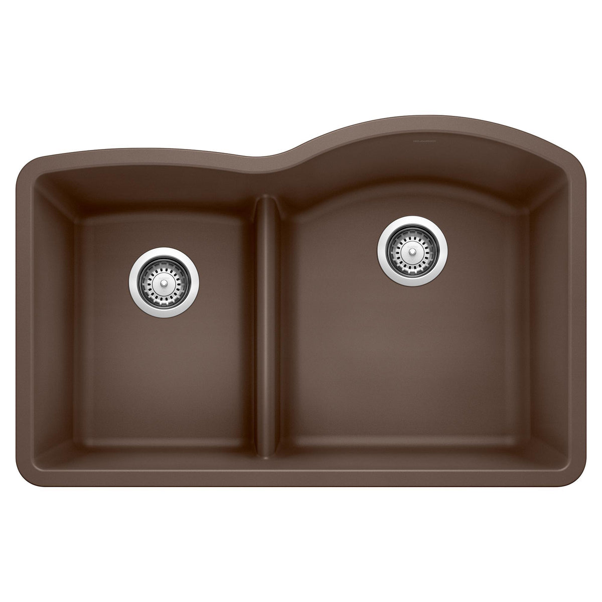 Blanco DIAMOND 1-3/4 Reverse Low Divide Reverse Double Bowl Undermount Kitchen Sink