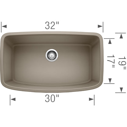 Valea Super Single Undermount - Kitchen Sink
