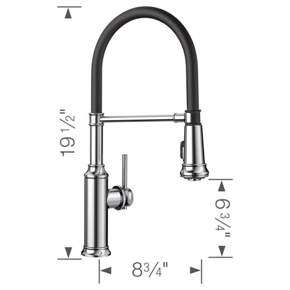 Empressa Semi Pro Pull-Down Dual-Spray - Kitchen Faucet