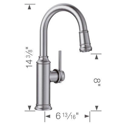 Empressa Bar Pull-Down - Bar Faucet
