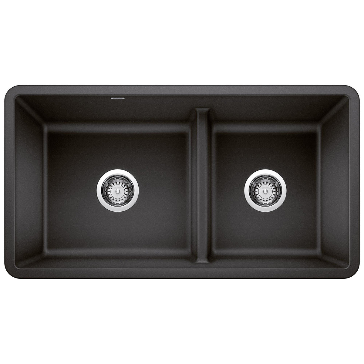 Blanco PRECIS 1-3/4 Low Divide Reversible Double Bowl Undermount Kitchen Sink