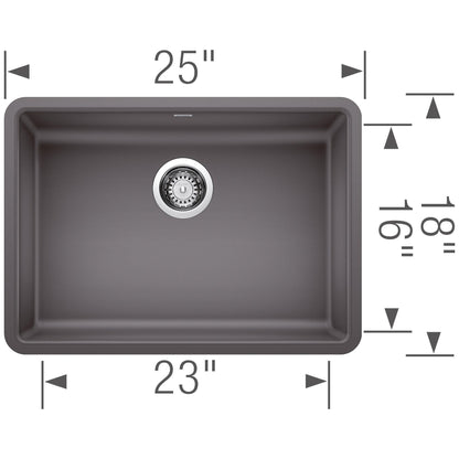 Blanco PRECIS ADA Single Bowl Undermount Kitchen Sink