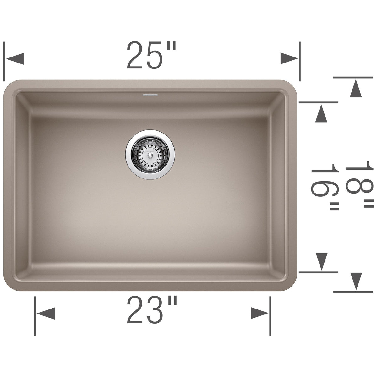 Precis ADA Single Bowl Undermount - Kitchen Sink
