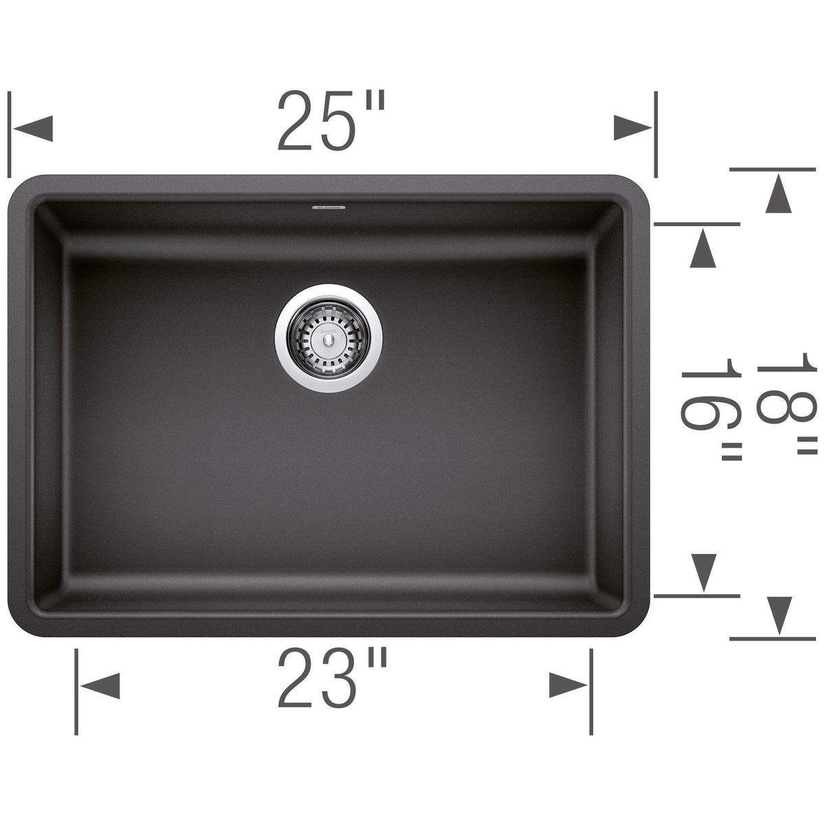Precis ADA Single Bowl Undermount - Kitchen Sink