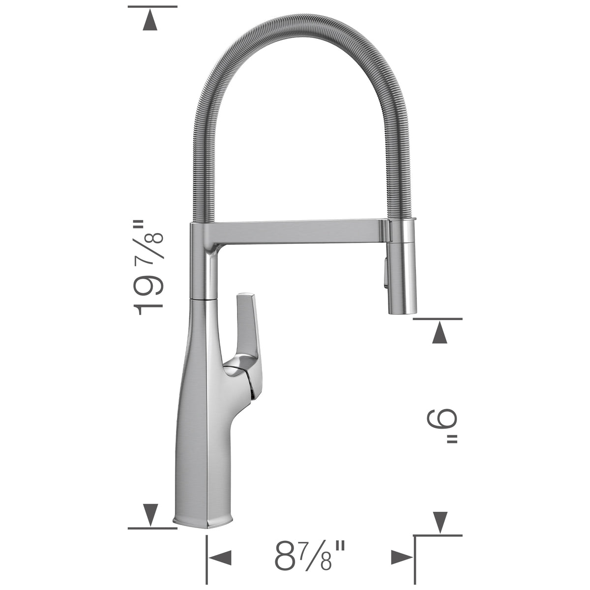 Rivana Semi Pro Pull-Down Dual-Spray - Kitchen Faucet