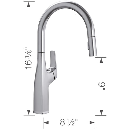 Rivana High Arc Pull-Down Dual-Spray - Kitchen Faucet