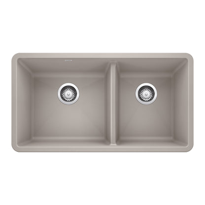 Precis 1-3/4 Offset Bowl Kitchen Sink - Concrete Gray