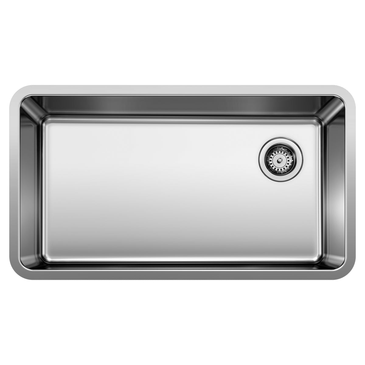 Blanco 442763 FORMERA XL Super Single Bowl Kitchen Sink, Satin, Rectangular Shape, 31 in L x 16 in W Bowl x 9 in D Bowl, 33 in L x 18 in W x 9.0787 in H, Undermount Mounting, 304 Stainless Steel