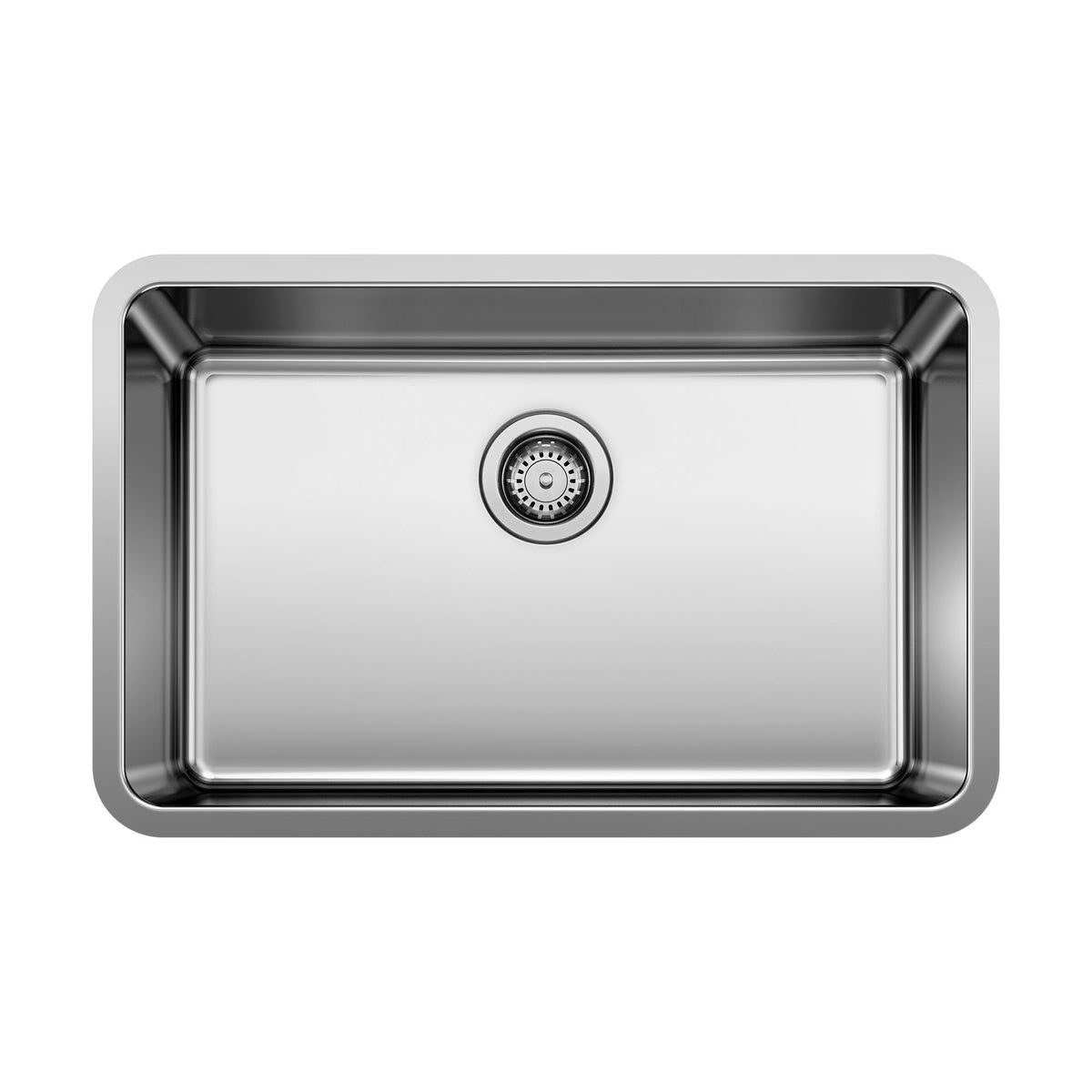 Blanco 442765 FORMERA Large Bowl Kitchen Sink, Satin, Rectangular Shape, 26 in L x 16 in W Bowl x 9 in D Bowl, 28 in L x 18 in W x 9.0787 in H, Undermount Mounting, 304 Stainless Steel