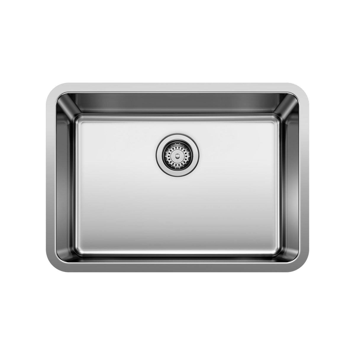Blanco 442766 FORMERA Medium Bowl Kitchen Sink, Satin, Rectangular Shape, 23 in L x 16 in W Bowl x 9 in D Bowl, 25 in L x 18 in W x 9.0787 in H, Undermount Mounting, 304 Stainless Steel