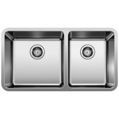 Formera 1-3/4 Offset Bowl Kitchen Sink - Satin - Undermount