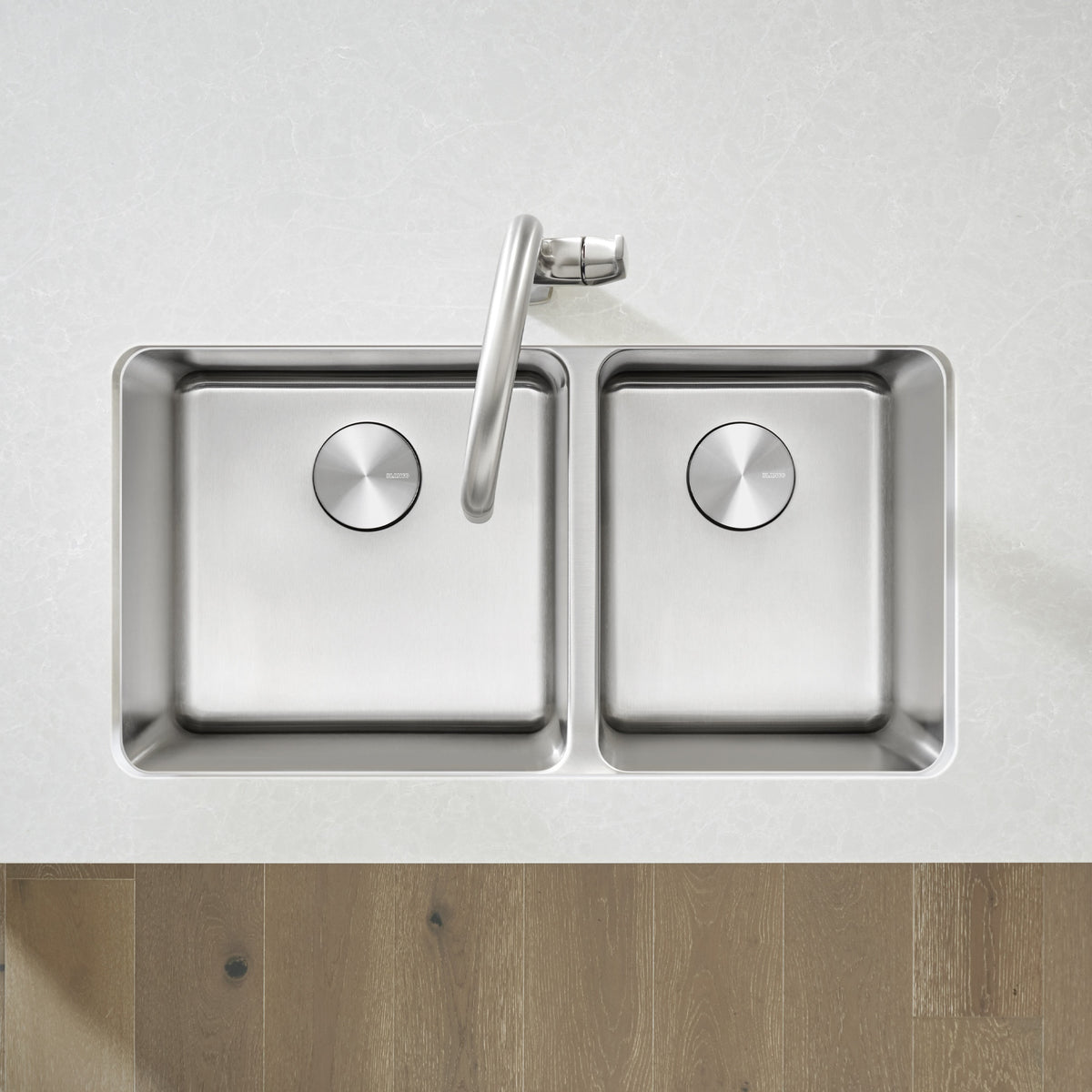 Formera 1-3/4 Offset Bowl Kitchen Sink - Satin - Undermount