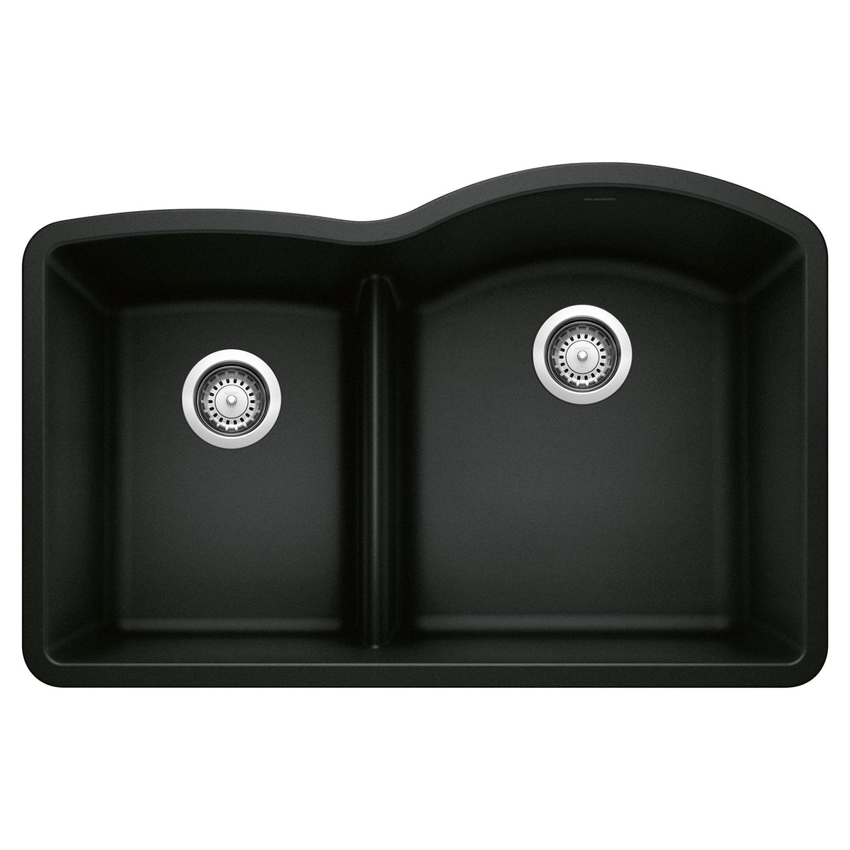 Blanco DIAMOND 1-3/4 Reverse Low Divide Reverse Double Bowl Undermount Kitchen Sink