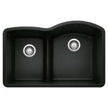 Blanco DIAMOND 1-3/4 Reverse Low Divide Reverse Double Bowl Undermount Kitchen Sink