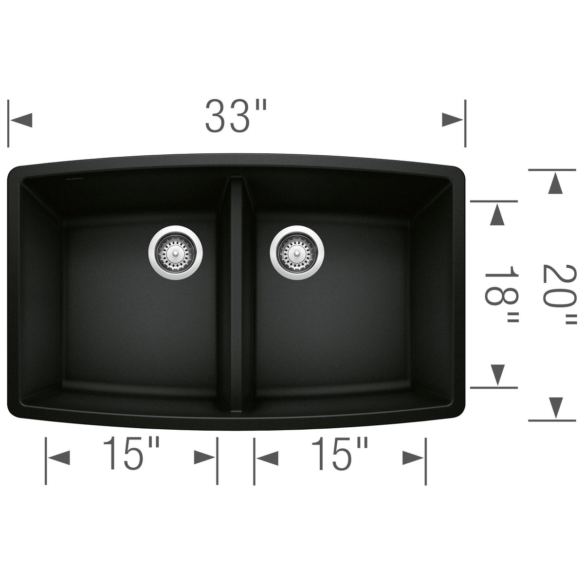 Performa Equal Double Bowl Undermount - Kitchen Sink