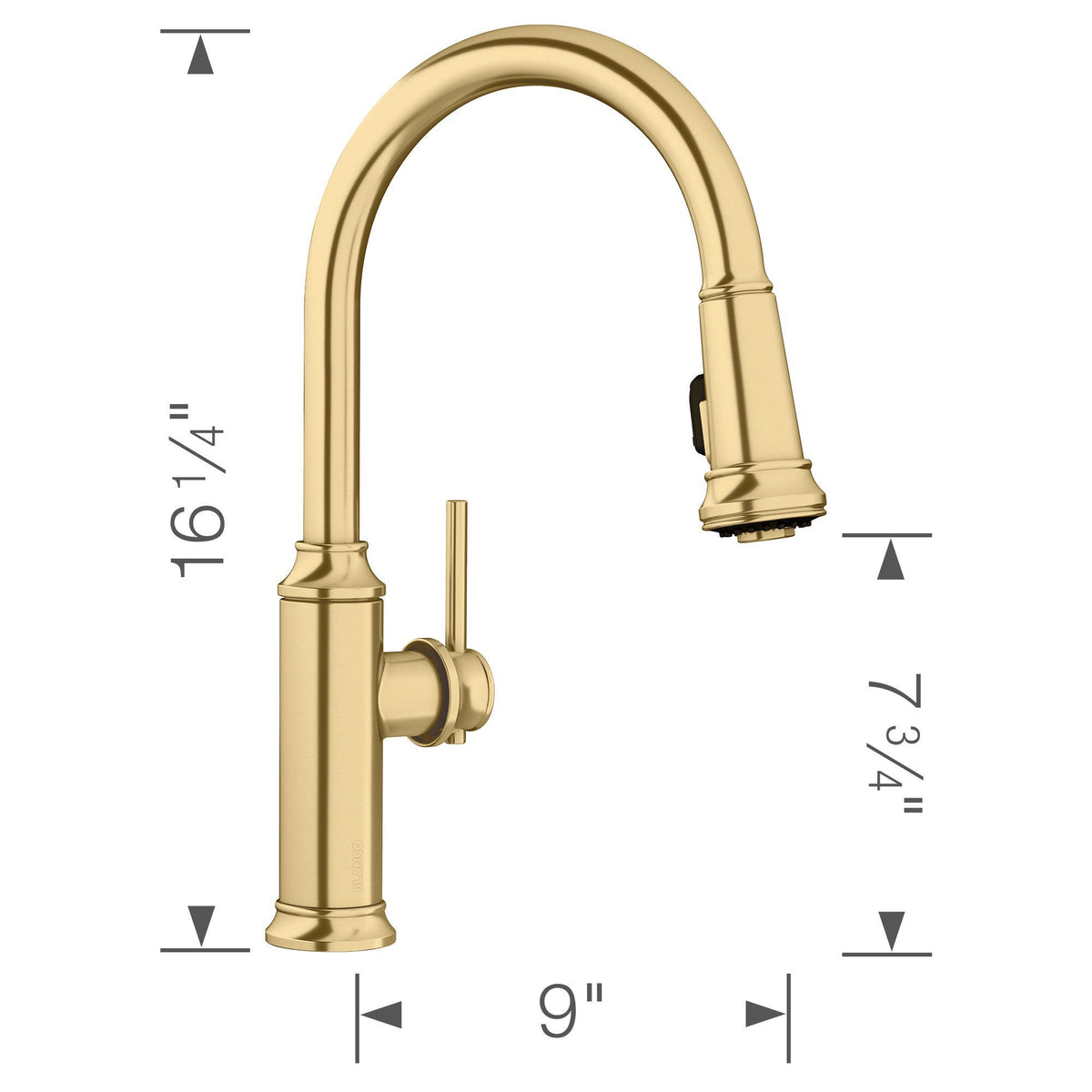 Empressa High Arc Pull-Down Dual-Spray - Kitchen Faucet